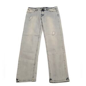 Soft Surroundings Acid Wash Stretch Comfy Straight‎ Leg Jeans Size 10